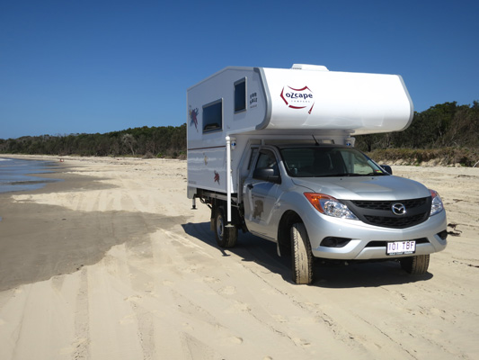 Ozcape Campers Slide-On on beach