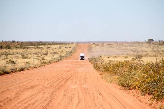 Ozcape Campers Slide-On on desert trip