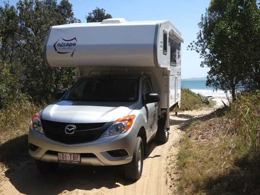 Ozcape Campers Slide-On Optima beach driving