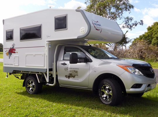 Ozcape Campers Slide-On Optima on BT50 single cab 4x4