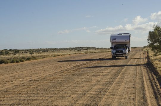 Ozcape Campers Slide-On on corrugation road