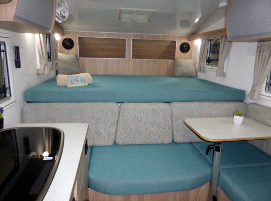 Ozcape Slide-On Woondabaa with beautiful turquoise upholstery