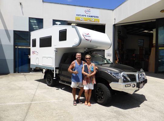 Ozcape Campers Slide-On Optima with happy customers