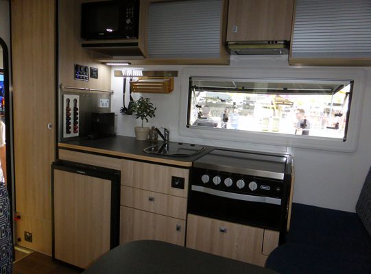 Ozcape Campers Slide-On Optima with fully equipped kitchen