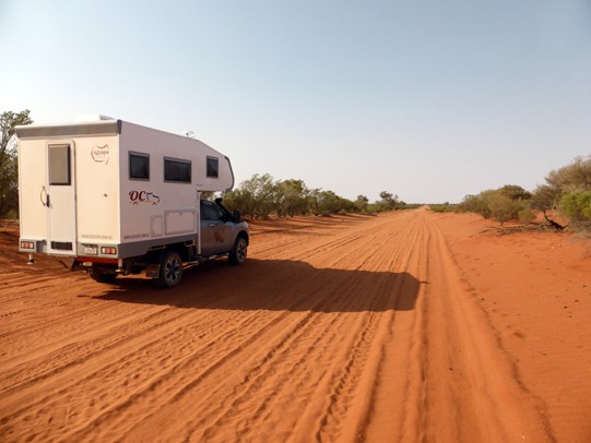 Ozcape Slide-On motorhome Woondabaa in the red centre